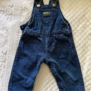 Vintage OshKosh B'gosh Dark Blue Denim Overalls